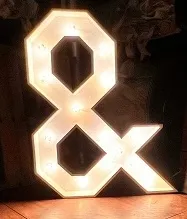 3' Tall Marquee Light Symbol - &