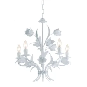 White Floral Chandelier