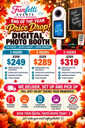 Digital Photo Booth Rental | 3-5 Hours