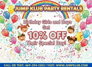 CELEBRATE A BIRTHDAY WITH JUMP KLUB GET 10% OFF