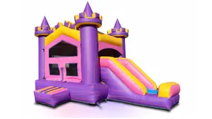 Inflatable Pink Whit Slide