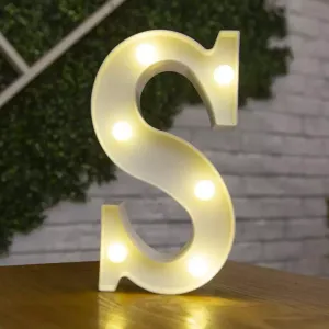 Illuminated letter S