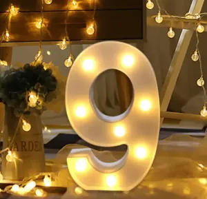 Illuminated number 9