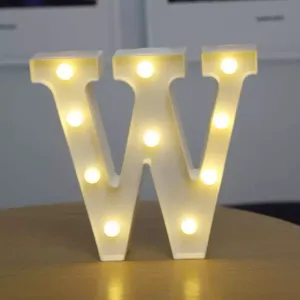 Illuminated letter W