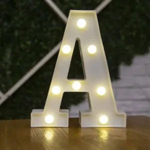 Illuminated leter A