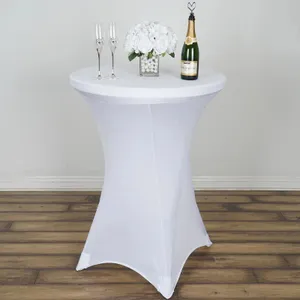 Cocktail Table White Spandex