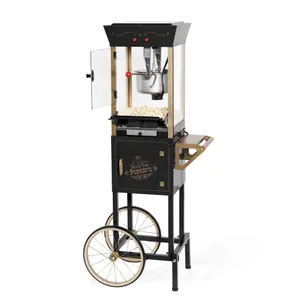 Popcorn Machine with stand (small/ black)
