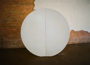 White Round Backdrop Wall
