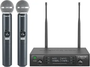 Phenyx Pro Wireless Microphone System, Dual Wireless Mics