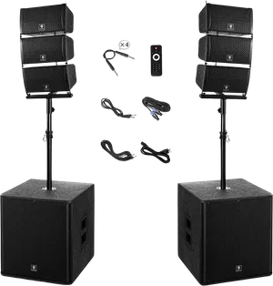 PRORECK Club 8000W Powered PA Speaker System