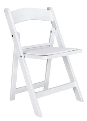 Kids' White Folding Chairs