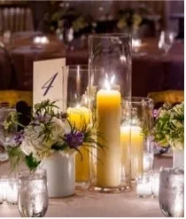 Cylindrical Glass Vase (Assorted Heights-4-6-8)