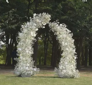 Deconstructed Baby's Breath Faux Floral Arch