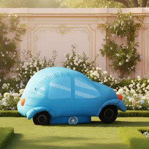 Blue Bolt Race Car