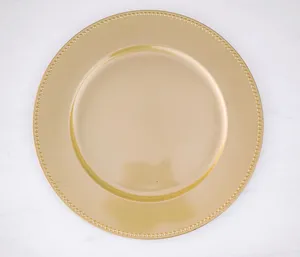golden charger plate