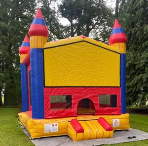 plain yellow bounce house