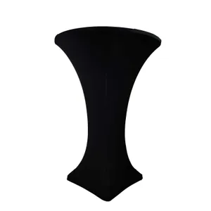 Cocktail Table Cover Black Spandex  30
