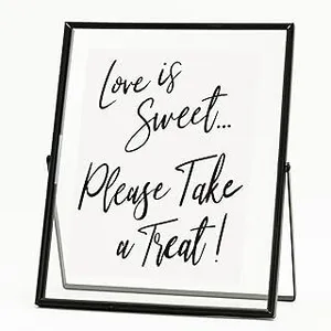 Love is Sweet Take A Treat Glass Signage 