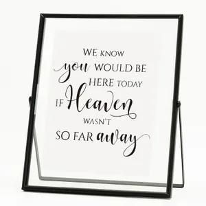 Who You'd Be Today Glass Sign