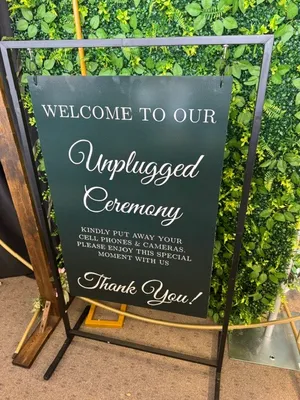 Unplugged Ceremony Sign