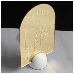 Cards And Gifts Mirror Sign