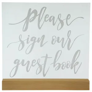 Acrylic Please Sign Our Guestbook Sign