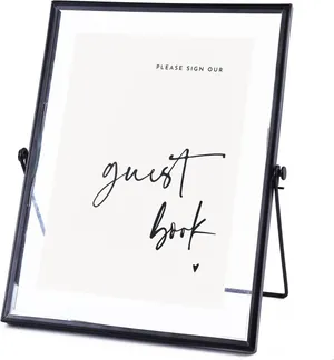 Guest Book Glass Sign