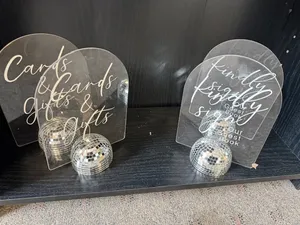 Cards & Gifts Mirror Ball Sign