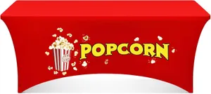 Popcorn 6' Spandex Table Cloth