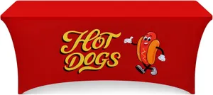 Hot Dog 6' Spandex Table Cloth