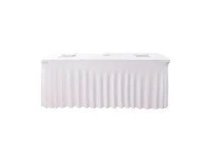 Tischdecke-Spandex Bankett weiß
