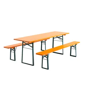 Ensemble Brasserie - 1 Table et 2 Bancs