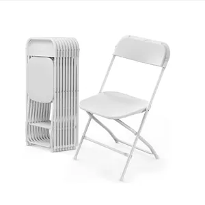 Chaise pliante blanche