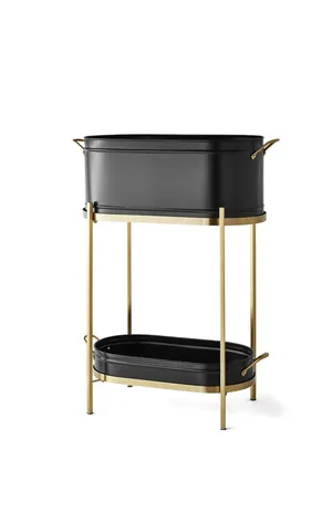Black Beverage Tub with Stand