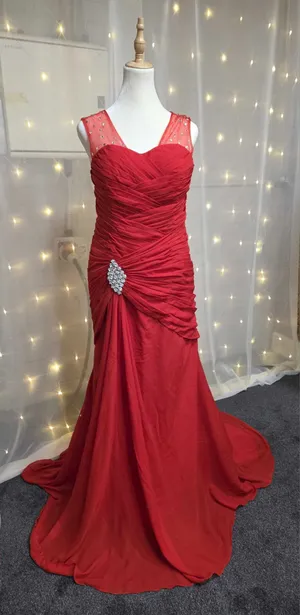 Red Diamanté Dress 