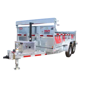 Remorque HD N&N dompeur 7X12 avec capacité chargement 11500 LB