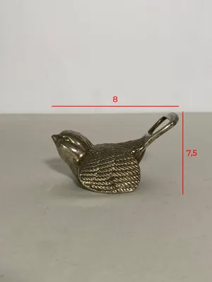 Apribottiglie uccellino silver plated