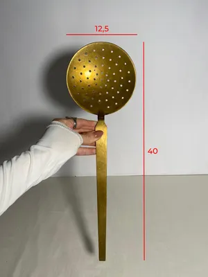 Mestolo forato in ottone