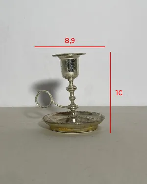 Portacandela silver plate
