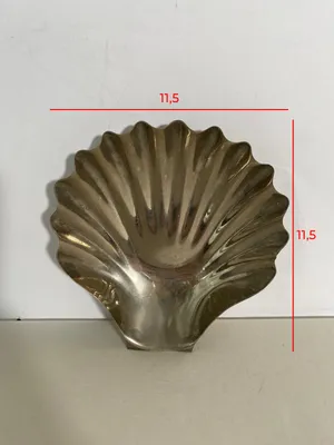 Coppetta conchiglia silver plate