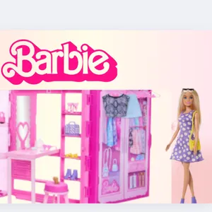 Barbie Lover's Package - 4 dolls, 1 closet with clothes and accessories + 1 Barbie Car