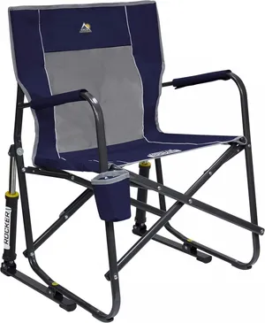 Outdoor Rocker Portable Folding Rocking Chair - Colors Vary