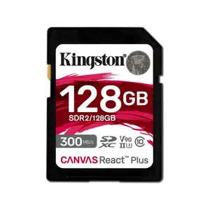 Kingston 300Mb/s 128GB Canvas React Plus SDXC  UHS-II/U3/C10