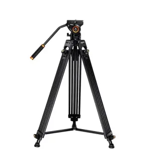 K&F Concept VA18 videóállvány, VH081 video-fluid Fej, 183cm magasság, 8kg teherbírás
