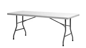 banketbord 182 cm. 6-8 personer (Lysegrå)