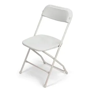 TitanPRO™ Plastic Folding Chair - White