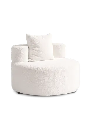 Off-white ottoman