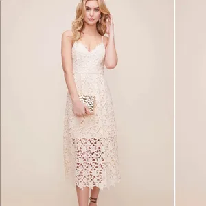 ASTR The Label Ivory Lace Midi Dress (size xl)