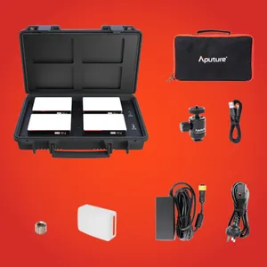 Aputure MC 4-Light Travel Kit with Charging Case