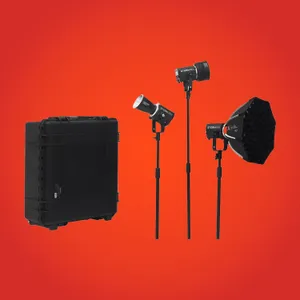 Aputure Storm 80c LED Monolight 3-Light Kit (US)